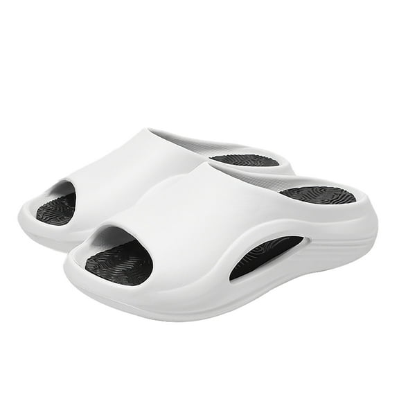 JAHH Men's Cloud Slides Pillow Sandals Thick Cushioned Sole Lightweight Non-Slip Indoor Outdoor House Slippers Open Toe Slide Shoes