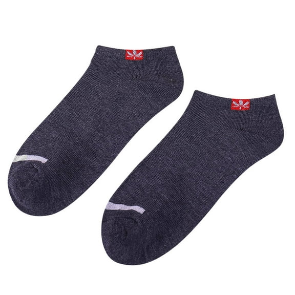 JAHH Mens Cushioned No Show Fashion Skidproof Socks Ultra-Thin Elastic Short Silk Little Pineapple Heap Stockings Short Cotton Summer Sock