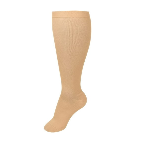 JAHH Plus Size Compression Socks for Women Men Wide Calf Extra Large Knee High Support Circulation Sock Solid Color All Season Versatile and Comfortable Casual Sports Pressure Stockings