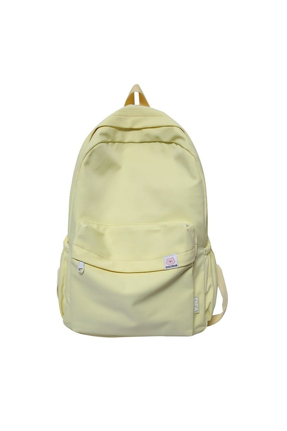 School Backpack for Young User Teens - Cute Korean Style Large Capacity Bookbag with Ergonomic Design, Pocket & USB Charging Port for Middle High School Students