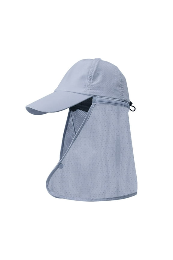 Sun Hat Sun Wide Brim Bucket Foldable Outdoor Baseball Cap with Shawl Bucket for Outdoor Sport & Works Fishing Hats Neck Flap