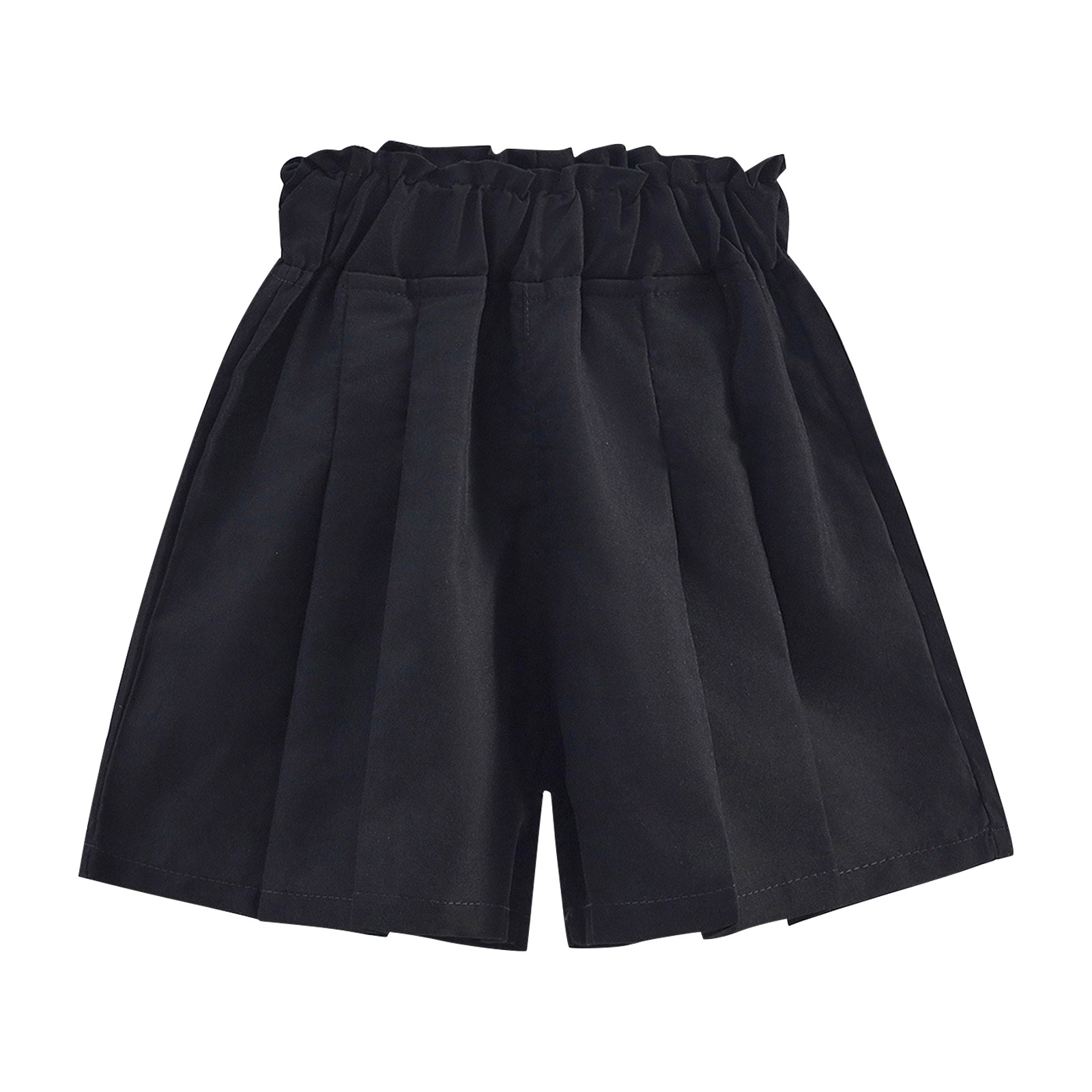 JAHH Toddler Boys Clothes Casual Breathable Girls Summer Solid Color Loose Thin Home Dress Pants Shorts for Outdoor Lightweight Sweatpants(8-9 Years,Black)