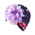 thumbnail image 1 of JAHH Toddler Hats Girls Baby Floral Flower Hat Cap Beanie Bow Headband Hair Headwear Accessories for Fashion Casual Four Seasons Caps(One Size,D), 1 of 1