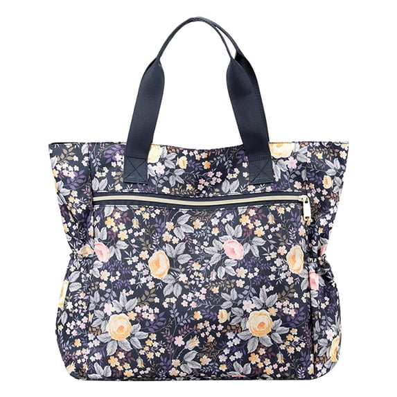 JAHH Tote Bag For Women Large Lightweight Nylon Shoulder Handbags Travel Work Purse Small Tote Bag with Zipper Tote Bag for Women Canvas Crossbody Satchel Messenger Bag 2024