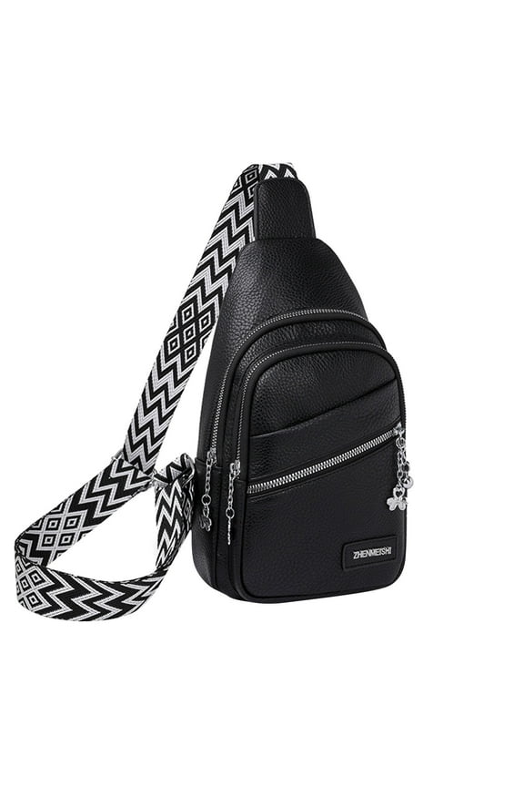 USB Charging Crossbody Bag - Women's RFID Blocking Chest Bag with Cable Management System, Large Capacity Messenger Backpack for Tech Essentials