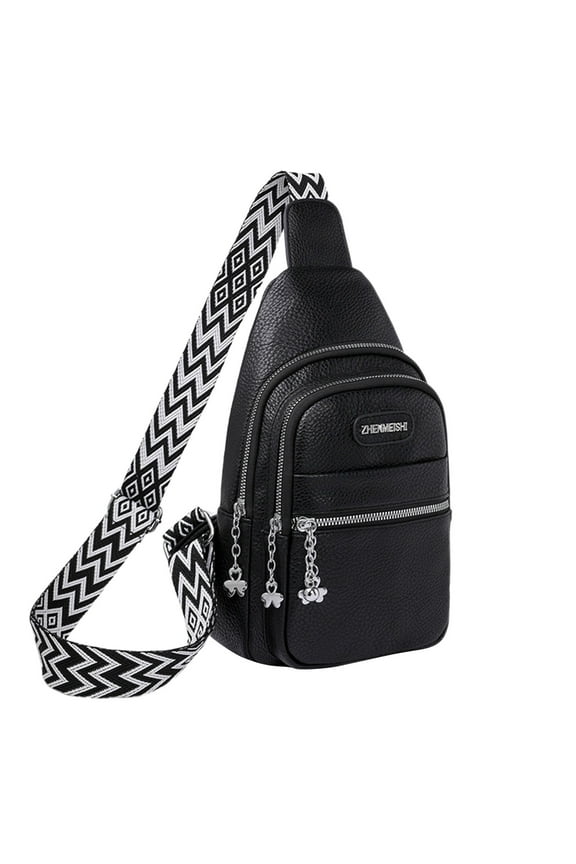 USB Charging Crossbody Bag - Women's RFID Blocking Chest Bag with Cable Management System, Large Capacity Messenger Backpack for Tech Essentials