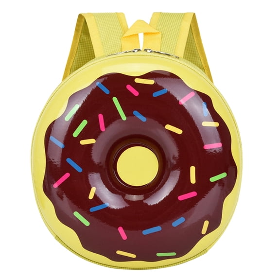 JAHH Waterproof Round Nursery Backpack - Unisex Baby School Bag with Dual Zipper Closure, Cute Cartoon Design Toddler Daycare Essentials Carrier