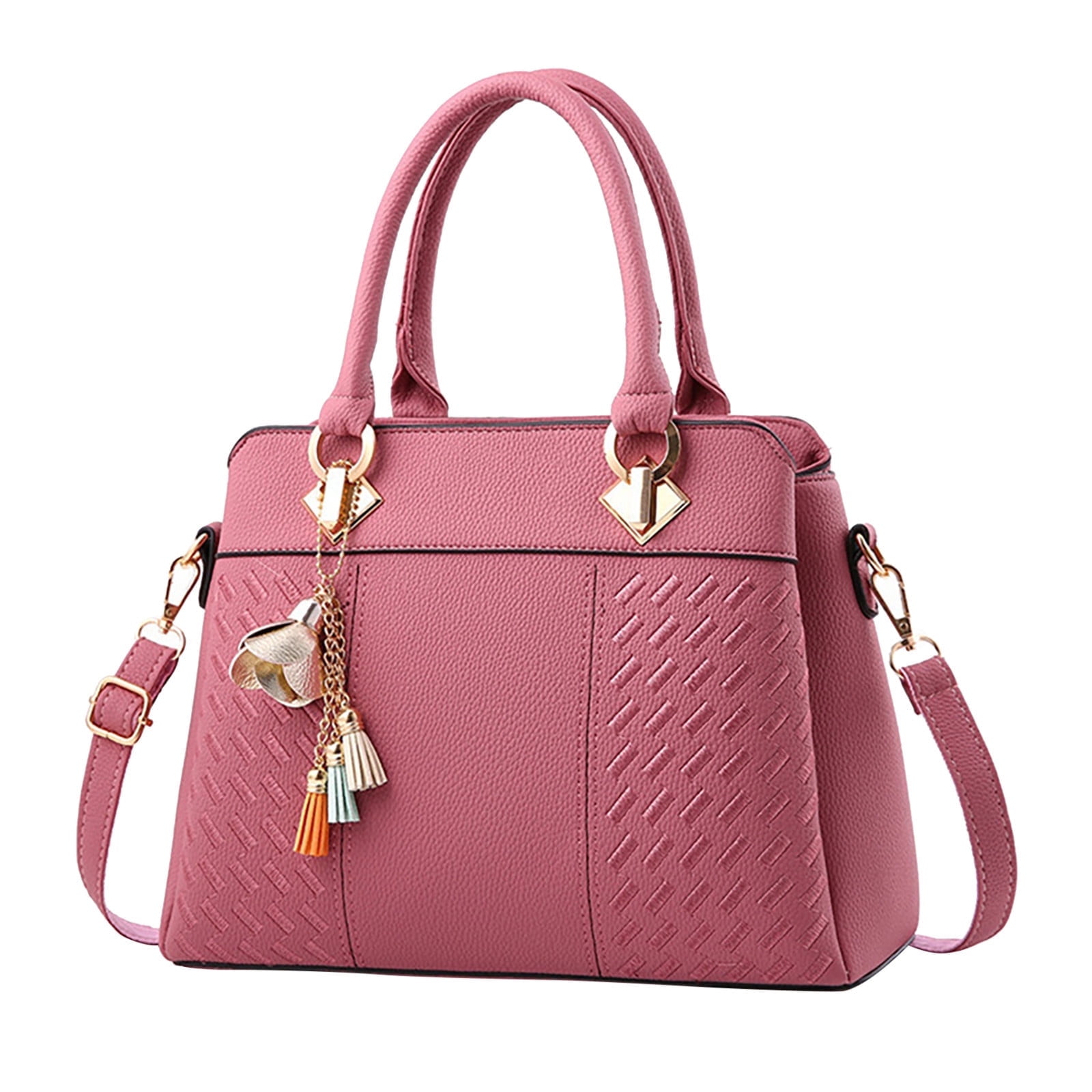 JAHH 100pcs Women Genuine Leather Designer Tote Bags Purses and Handbags for Women Fashion Ladies Top Handle Shoulder Satchel Bag Four Seasons