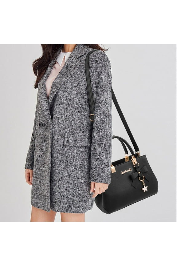 Women Purses and Handbags Fashion Tote Bag Shoulder Bags Top Handle Satchel Purses Washed Synthetic Leather Handbag 100pcs