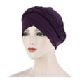 thumbnail image 1 of JAHH Women Wrap All Season Hat Cover Head Braid Turban Headwear Ethnic Pre-Tied Cap Hair Baseball Caps Chemo Cancer Head Cover Wrap Turban Headwear Hat, 1 of 4