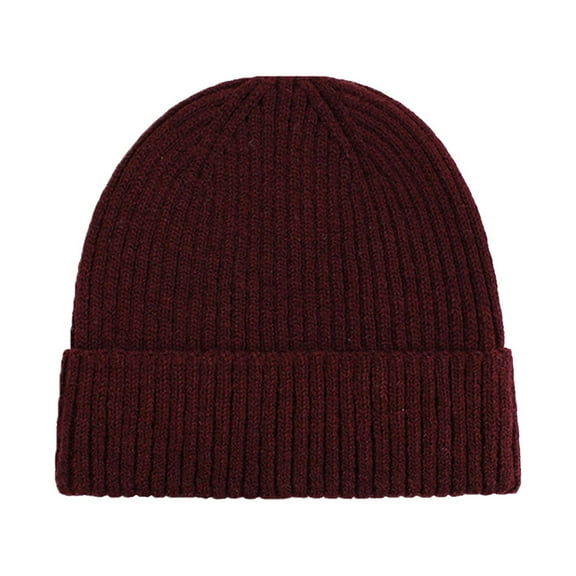 JAHH Women's Men's Hat Autumn Winter Hot Soft Yarn Custom Plain Cuff Knit Stylish Comfortable Hats Gifts for Ladies Gentlemen