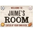 thumbnail image 1 of JAIME'S Room Kids Bedroom Sign Boy's Gift 8x12 Metal 108120090263, 1 of 1