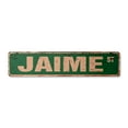 thumbnail image 1 of JAIME Vintage Plastic Street Sign Childrens Name Room Sign | Indoor/Outdoor |  36" Wide, 1 of 4