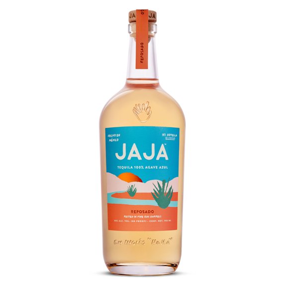 JAJA Tequila Reposado, 1 Count, 750 ml Glass Bottle, 40% ABV