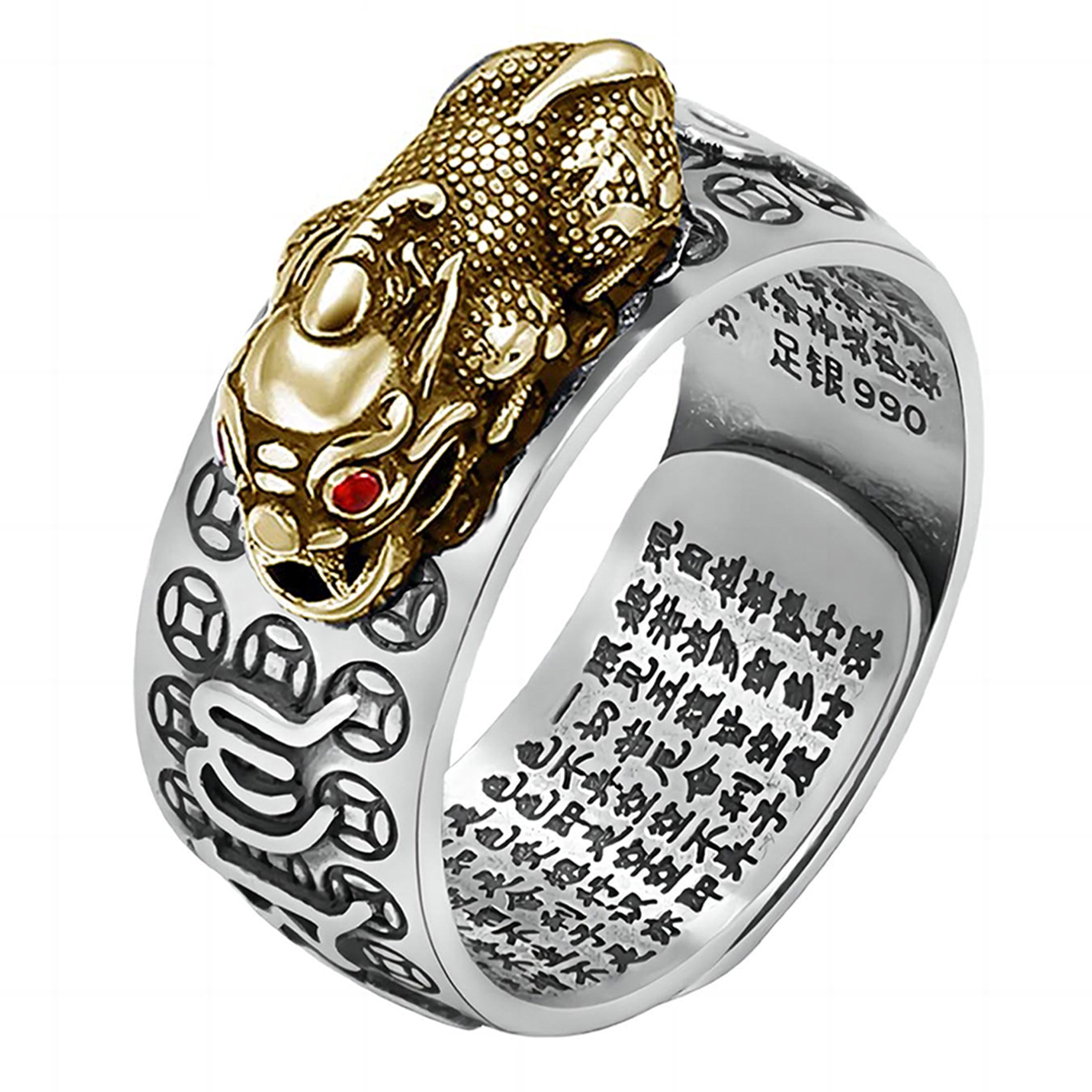 Feng Shui Pixiu Mantra Ring