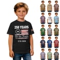 thumbnail image 1 of JAJAHO 250 Years Anniversary Shirts For Boys Kids USA 1776-2026 Graphic Tees 4Th Of July Short Sleeve T Shirt We the People Top 2-13Y, 1 of 5