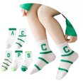 thumbnail image 1 of JAJAHO 5 Pairs Boys Socks Toddler And Kids Mid Calf Socks Sizes 1-12 Breathable Cotton Crew Sock, 1 of 3