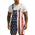 thumbnail image 1 of JAJAHO American Flag Overalls Mens Casual Rompers With Adjustable Straps Independence Day Celebration Bib Shorts 4Th Of July Outfit, 1 of 7