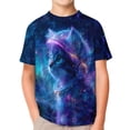 thumbnail image 1 of JAJAHO Animals Graphic Tees For Boys Girls Casual Round Neck Short Sleeve Loose Fit T Shirt Kids Toddler Summer Clothes 1-13Y Trendy Tops, 1 of 3