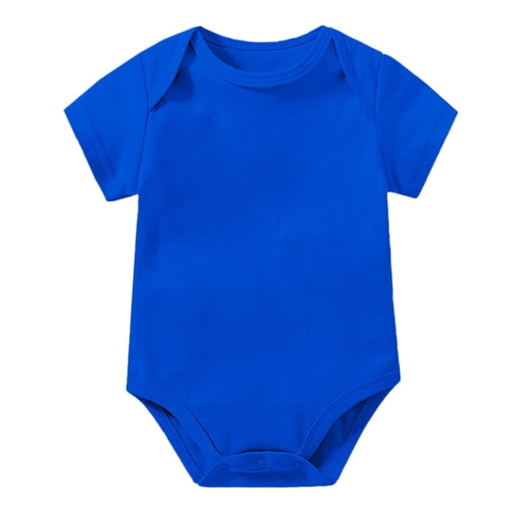 JAJAHO Baby Bodysuits Short Sleeve Romper Boys Girls Solid Color Crewneck Casual Summer Outfits Soft Playwear 6-24 Months Toddler Stylish One-Pieces