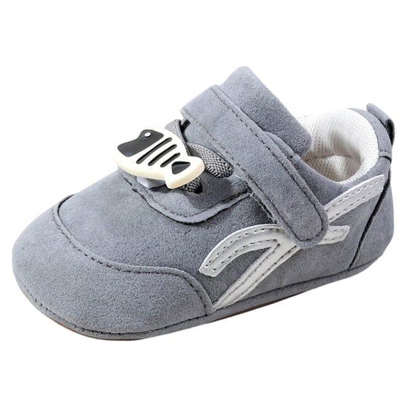 JAJAHO Baby Boys Girls Shoes Non- Rubber Sole Retro Sneakers First Walking Toddler Crib Shoes
