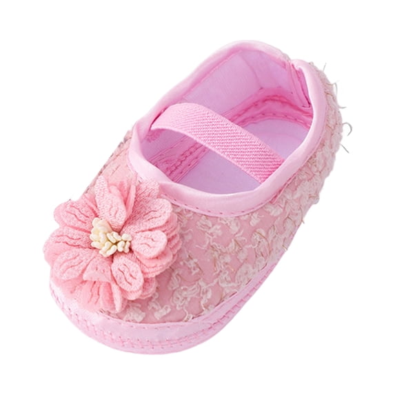 JAJAHO Baby First Walking Shoes Infant Girls Breathable Barefoot Lightweight Slip On Soft Sole Sock Shoes