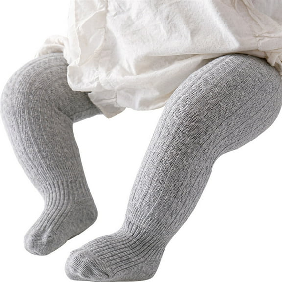 JAJAHO Baby Girls Tights Cable Knit Leggings Stockings Pantyhose Toddlers 0-4 Years Comfortable Clothing