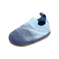 thumbnail image 1 of JAJAHO Baby Sock Shoes Toddler First Walking Shoes Non- Soft Rubber Sole Grip Sneakers, 1 of 8