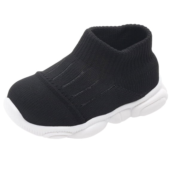 JAJAHO Baby Sock Shoes Toddler Walking Shoes Kids Boys Girls High-Top Mesh Sports Infant Slip On Soft Sole Sneakers Cozy Shoe