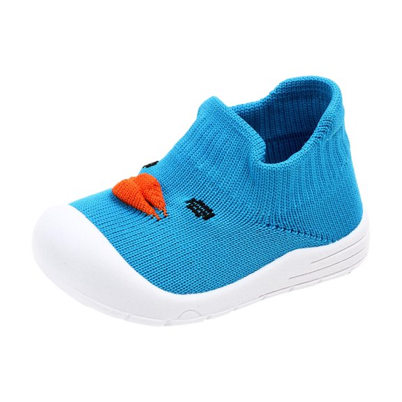 JAJAHO Baby Sock Shoes Wide Toe Toddler Boys Girls First Walking Shoes Soft Rubber Sole Breathable Mesh Sneakers
