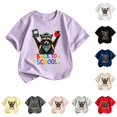 thumbnail image 1 of JAJAHO Back To School Clothes For Girls Boys First Day Of School Shirt Cute Animals Graphic Tees 2-13Y, 1 of 3