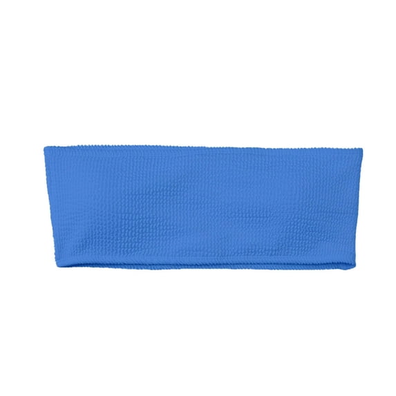 JAJAHO Bikini Tops For Women Textured Bandeau Strapless Swimsuit Solid Color Bathing Suits Tube Top Summer Pool Party Versatile Beachwear