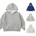 thumbnail image 1 of JAJAHO Boys And Girls Zip Up Hoodie 6M-16Y Long Sleeve Hooded Sweatshirts Fall Winter Outerwear, 1 of 3