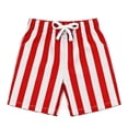 thumbnail image 1 of JAJAHO Boys Athletic Running Shorts Casual Striped Summer Lightweight Loose Fit Drawstring Shorts For Kids 2-14Y Trendy Bottoms, 1 of 4
