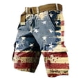 thumbnail image 1 of JAJAHO Boys Baggy Cargo Shorts Independence Day 250 Years Anniversary USA Flat Front Shorts Clothes With Multi Pockets 5-14Y, 1 of 3