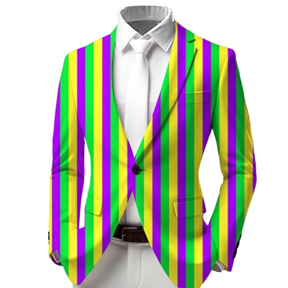 JAJAHO Boys Carnival Formal Jacket For Kids Rave Party Long Sleeve Button Up Dress Coat Slim Fit Blazer 3-14 Years