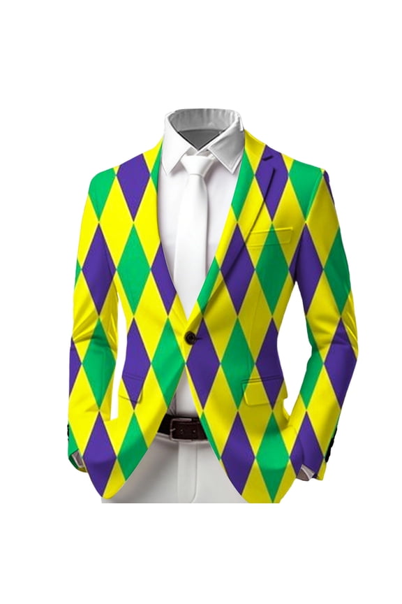 Boys Carnival Formal Jacket For Kids Rave Party Long Sleeve Button Up Dress Coat Slim Fit Blazer 3-14 Years