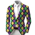 thumbnail image 1 of JAJAHO Boys Carnival Suit Jackets Long Sleeve Button-Front Slim Fit Stretch Blazer 3-14 Years Kids Festive Formal Party Coat, 1 of 4