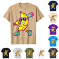 thumbnail image 1 of JAJAHO Boys Funny Graphic Tees Baseball Banana Printed Short Sleeve Crew Neck T-Shirts For Kids 2-13Y, 1 of 3
