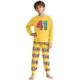 thumbnail image 1 of JAJAHO Boys Girls 2 Piece Outfits 41 Shirts Pants Set Ice Print Long Sleeve Soft Top Boy Girl Home Clothes Cozy Outfit, 1 of 4