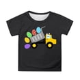 thumbnail image 1 of JAJAHO Boys Girls Easter Print Short Sleeve T Shirt Kids 1-13Y Casual Loose Fit Round Neck Tee Comfortable Festival Stylish Tops, 1 of 4