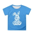 thumbnail image 1 of JAJAHO Boys Girls Easter T Shirts For Kids Bunny Print Short Sleeve Casual Loose Fit Round Neck Tee Ages 3-13 Years Holiday Trendy Tops, 1 of 4