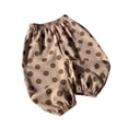 thumbnail image 1 of JAJAHO Boys Girls Pants Kids Toddler Polka Dot Summer Lightweight Elastic Waist Ankle-Tied Pants 1-6Y Trendy Trousers, 1 of 5