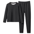 thumbnail image 1 of JAJAHO Boys Girls Thermal Outfits 2 Piece Sets Long Sleeve Top And Pants Soft Warm Base Layer For Kids 4-11 Years Unisex Comfortable Outfit, 1 of 2