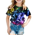 thumbnail image 1 of JAJAHO Boys Girls Tie Dye Tee Kids Summer Casual Short Sleeve T Shirt Round Neck Top For Toddler And Kids Soft Comfortable Daily Wear Ages 4-14 Years Versatile Tops, 1 of 5