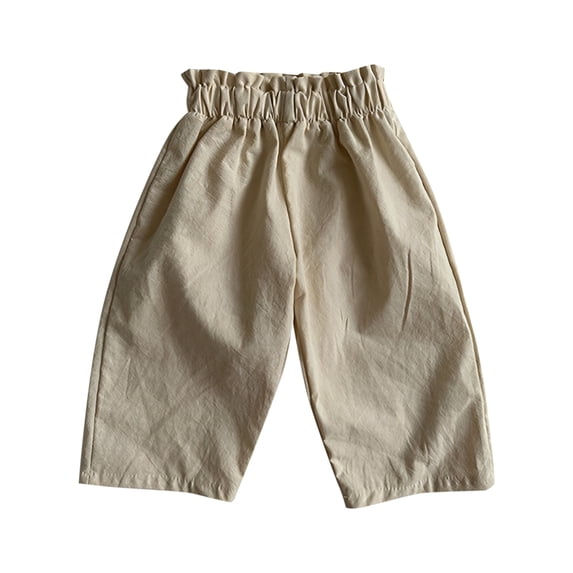 JAJAHO Boys Girls Wide Leg Pants Toddler And Baby Clothes Elastic Waist Palazzo Pants, Sizes 3M-5Y