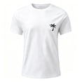 thumbnail image 1 of JAJAHO Boys Hawaiian Graphic Tees Coconut Tree Print Casual Short Sleeve Crew Neck T Shirt Summer Beach Clothes For Kids 2-13Y Trendy Tops, 1 of 4