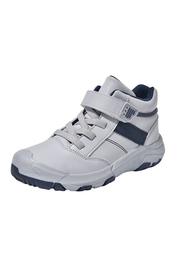 Boys Sneakers Hiking Ankle Boots Barefoot Winter Warm Athletic Strap Snow Boots For Kids Outdoor Adventure Trekking Casual Shoes