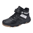 thumbnail image 1 of JAJAHO Boys Sneakers Hiking Ankle Boots Barefoot Winter Warm Athletic Strap Snow Boots For Kids Outdoor Adventure Trekking Versatile Shoes, 1 of 9