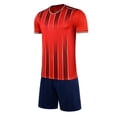 thumbnail image 1 of JAJAHO Boys Summer Outfits 2 Piece Athletic Set V Neck Tee And Elastic Waist Running Shorts Boy Summer Clothes Activewear, 1 of 9